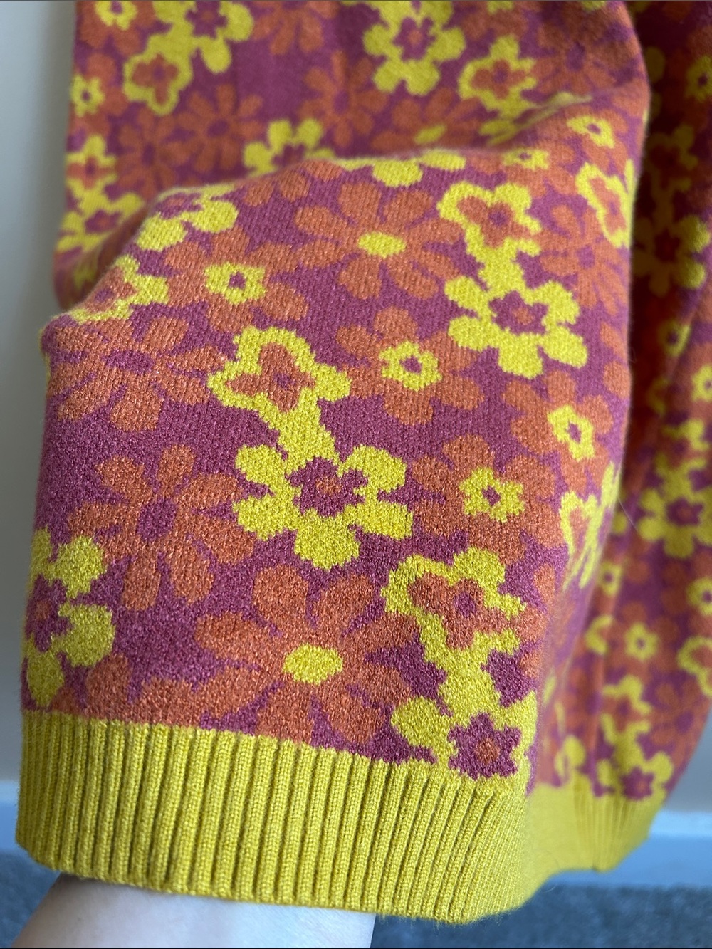 Nasty Gal Pink and Yellow Floral Halter Knit Dress - Picture 3 of 6
